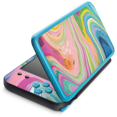 Etta Vee Rainbow Marble Nintendo 2DS XL (2017) Skin
